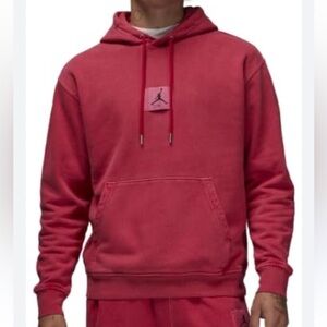 Nike Jordan Flight fleece washed pullover Red Hoodie size M